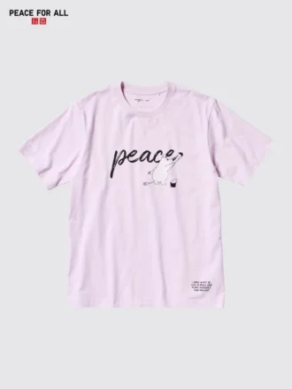 Unisex Peace for All Grafik Tişört | Moomin