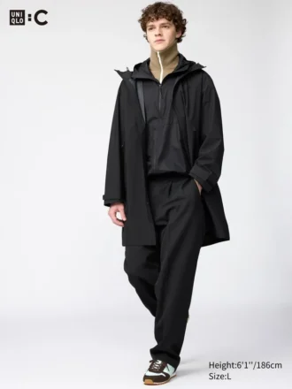 Unisex Pileli Geniş Konik Pantolonlar