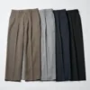 Unisex Pileli Geniş Konik Pantolonlar