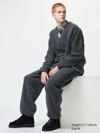 Unisex Polar Geniş Paça Pantolon