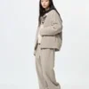 Unisex Polar Geniş Paça Pantolon