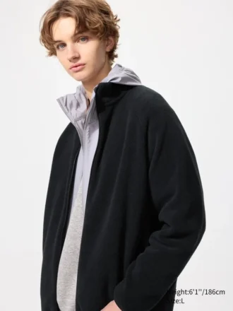 Unisex Polar Tam Fermuarlı Ceket