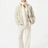 Unisex Polar Tam Fermuarlı Ceket