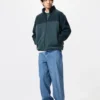 Unisex Polar Tam Fermuarlı Ceket | Renk Blok