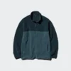 Unisex Polar Tam Fermuarlı Ceket | Renk Blok