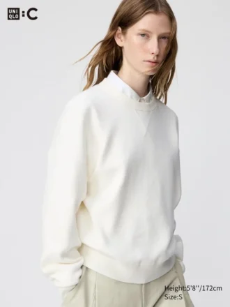 Unisex Pürüzsüz Pamuklu Kazak