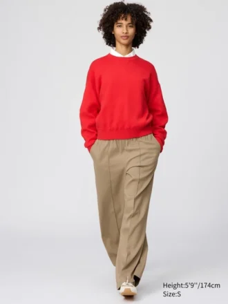 Unisex Pürüzsüz Pamuklu Kazak