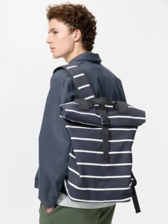 Unisex Roll Top Sırt Çantası | Çizgili
