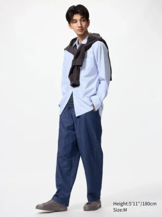 Unisex Streç Kolay Ayak Bileği Pantolonlar | Denim