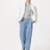 Unisex Streç Kolay Ayak Bileği Pantolonlar | Denim