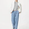 Unisex Streç Kolay Ayak Bileği Pantolonlar | Denim