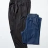 Unisex Streç Kolay Ayak Bileği Pantolonlar | Denim