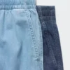 Unisex Streç Rahat Şortlar | Denim | 8″