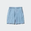 Unisex Streç Rahat Şortlar | Denim | 8″
