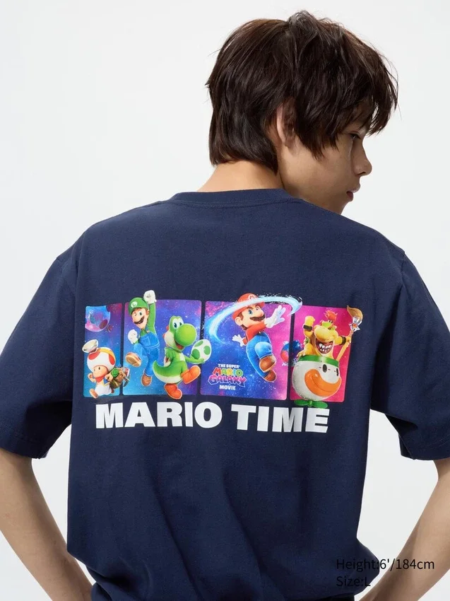 Unisex Super Mario Galaxy Filmi UT Grafik Tişört Unisex Super Mario Galaxy Filmi UT Grafik Tişört