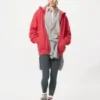 Unisex Tam Fermuarlı Kapüşonlu Sweatshirt
