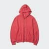 Unisex Tam Fermuarlı Kapüşonlu Sweatshirt