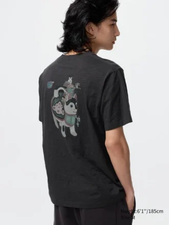 Unisex Ukiyo-E Hayvanlar UT Grafik Tişört