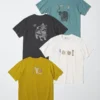 Unisex Ukiyo-E Hayvanlar UT Grafik Tişört