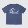 Unisex Ukiyo-E Mavi UT Grafik Tişört Unisex Ukiyo-E Mavi UT Grafik Tişört