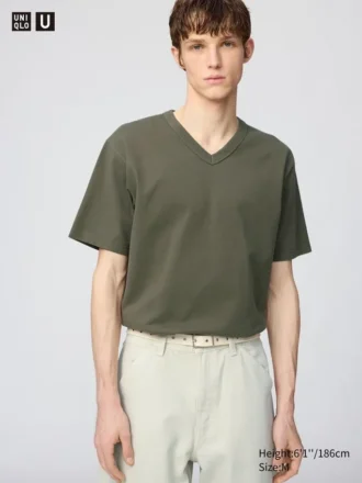 Unisex V Yaka Tişört