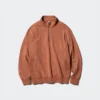 Unisex Yarım Fermuarlı Sweatshirt