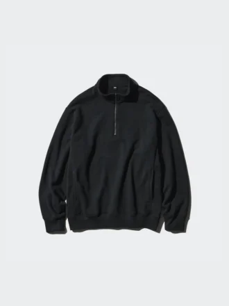 Unisex Yarım Fermuarlı Sweatshirt