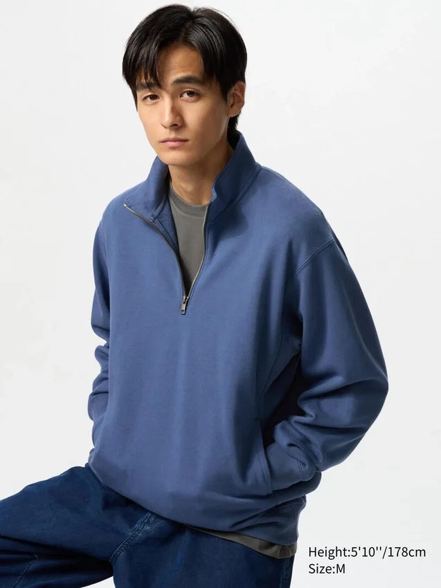Unisex Yarım Fermuarlı Sweatshirt Unisex Yarım Fermuarlı Sweatshirt