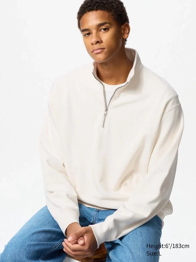 Unisex Yarım Fermuarlı Sweatshirt Unisex Yarım Fermuarlı Sweatshirt