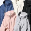 Unisex Yarım Fermuarlı Sweatshirt