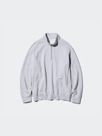 Unisex Yarım Fermuarlı Sweatshirt