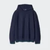 Unisex Yıkanabilir 3D Knit Kapüşonlu Sweatshirt