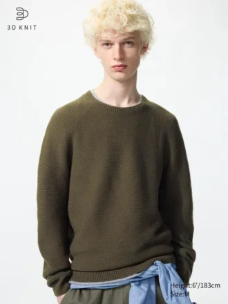 Unisex Yıkanabilir 3D Knit Kazak