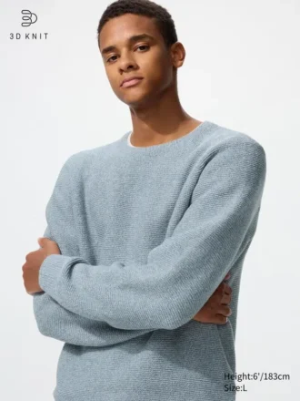 Unisex Yıkanabilir 3D Knit Kazak