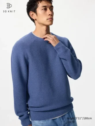 Unisex Yıkanabilir 3D Knit Kazak