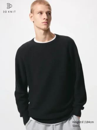 Unisex Yıkanabilir 3D Knit Kazak