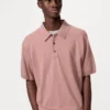 Unisex Yıkanabilir Örme Polo Kazak | Kısa Kollar