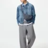 Unisex Yuvarlak Mini Omuz Çantası