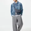 Unisex Yuvarlak Mini Omuz Çantası